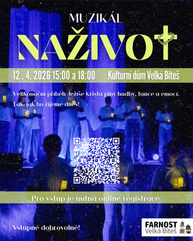 REGISTRACE NA MUZIKÁL NAŽIVOT 2026