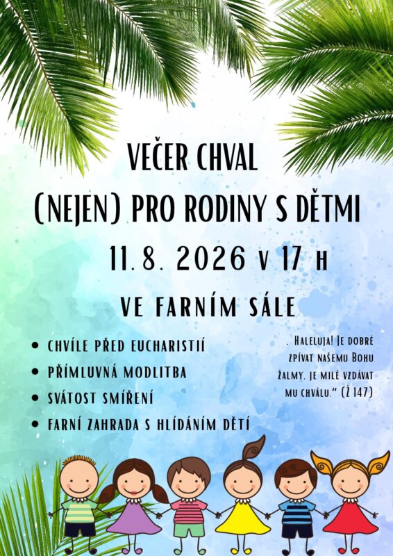 Večer chval (nejen) pro rodiny s dětmi