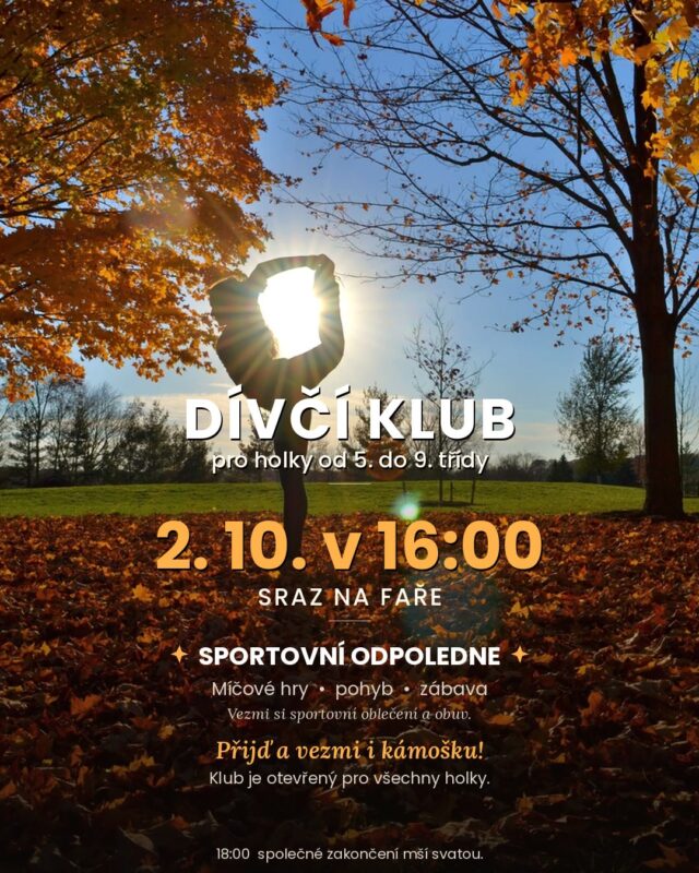 Dívčí klub pro holky od 5. do 9. třídy